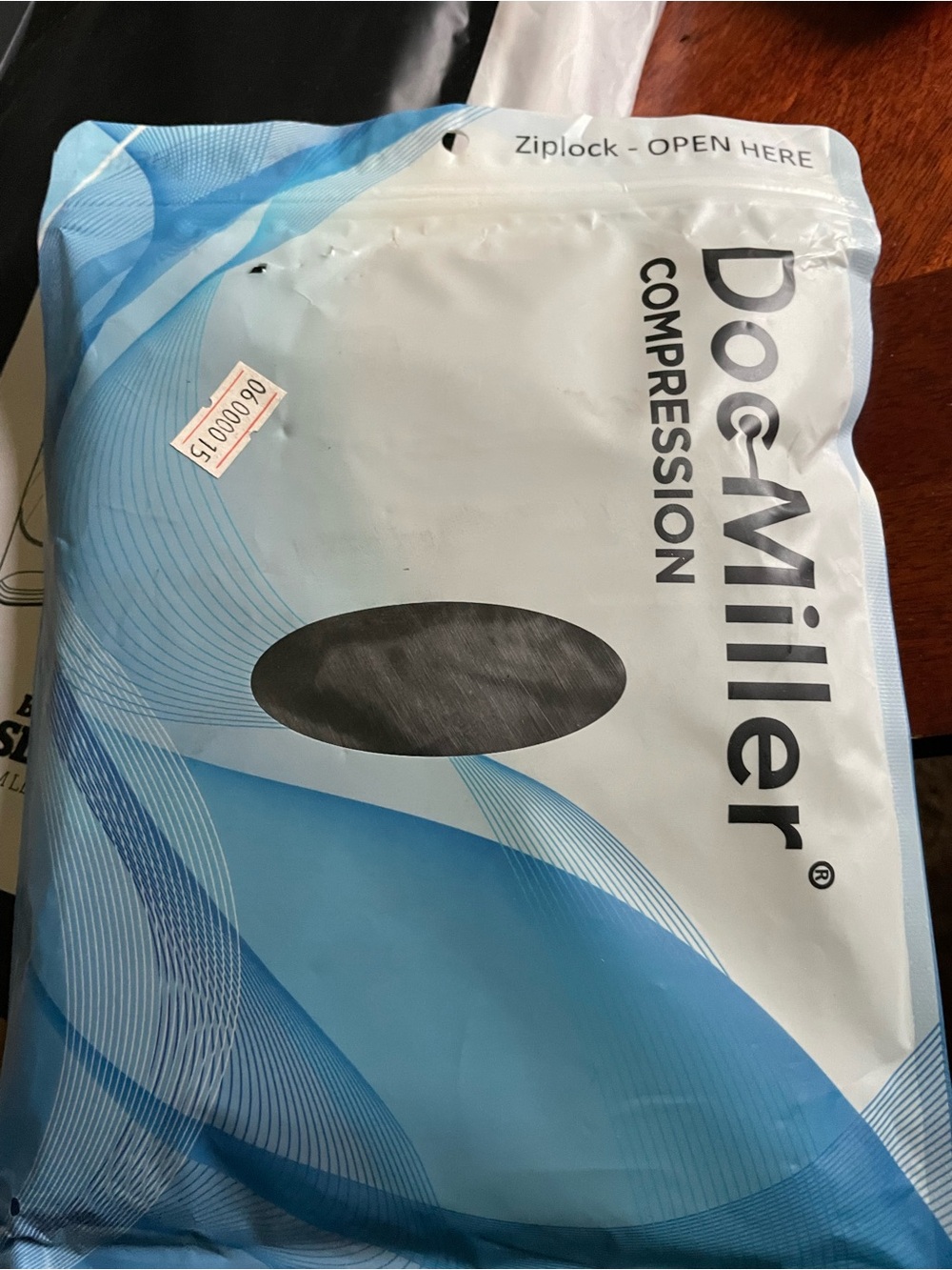 DocMiller Compression socks open toed medium black
